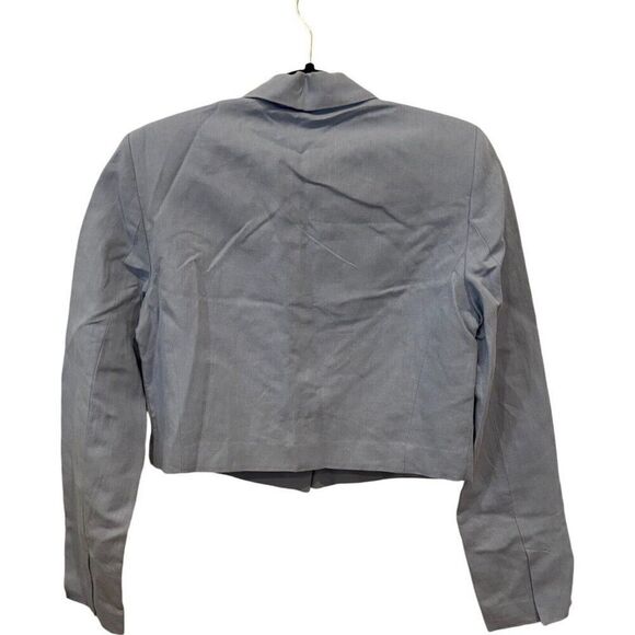 Zara Womens Blazer Suit Jacket XS light Blue Cropped Lined 5427/825 NWT - Picture 3 of 12